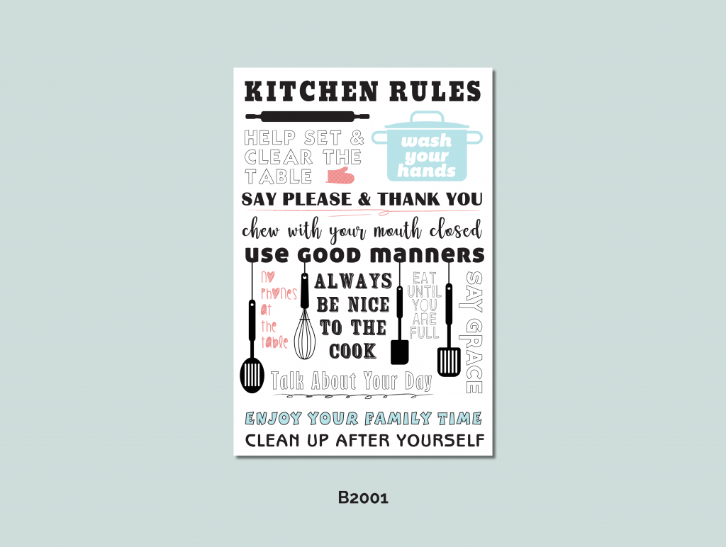 Kitchen Rules – A Plus Print Shop