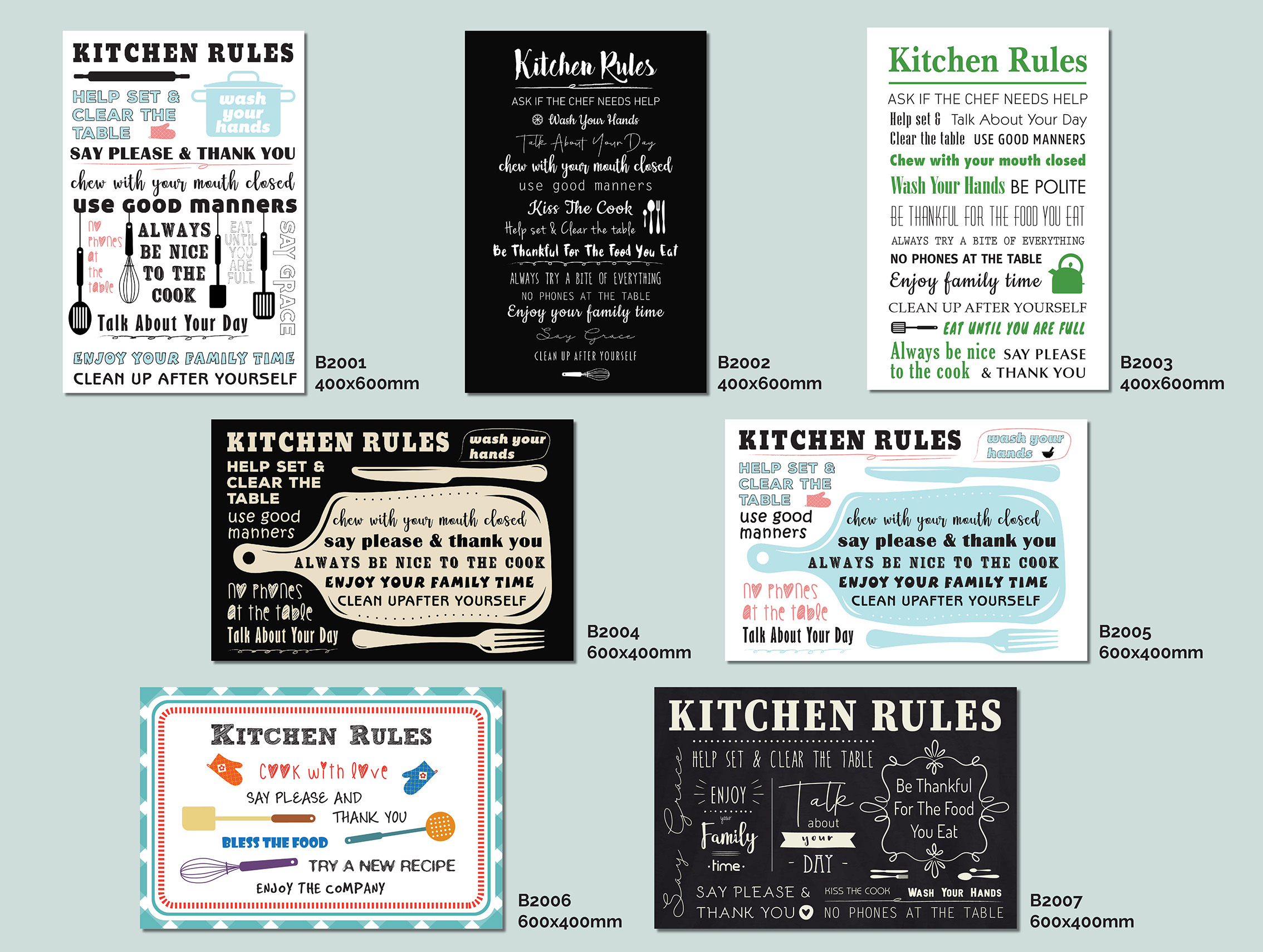 Family rules_500x1500mm