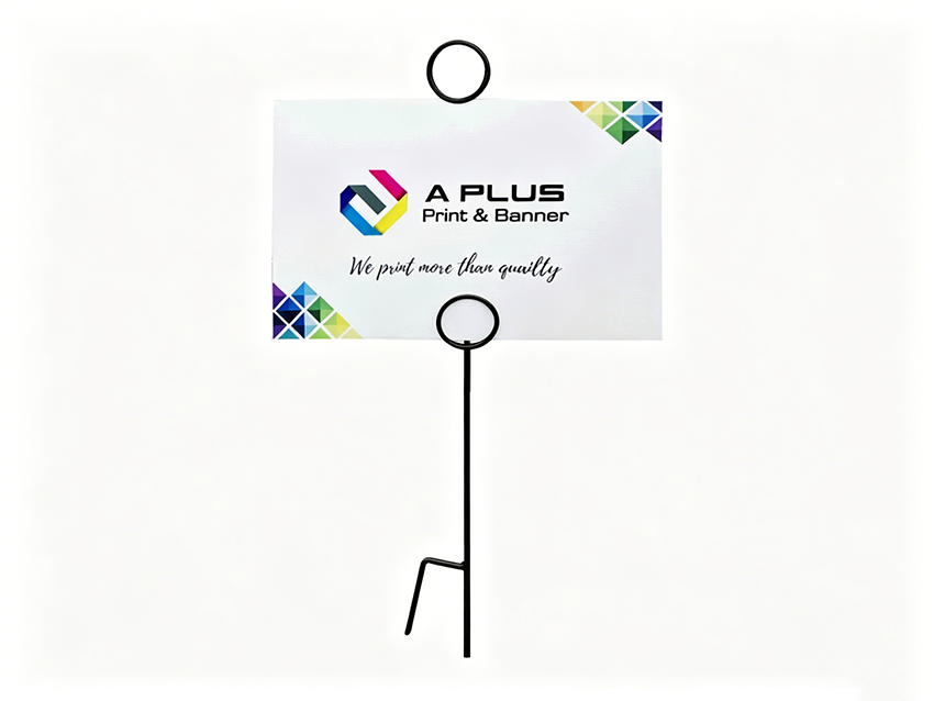 600x400mm corflute sign with stand